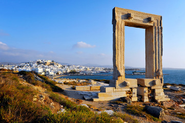 Portara, Naxos island, Greece - obrazy, fototapety, plakaty