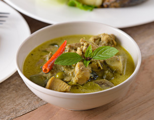Green chicken Curry , Thai cuisine