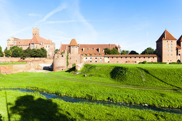 Fototapeta na wymiar Malbork Castle, Pomerania, Poland