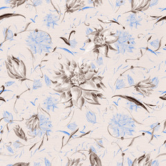 Vintage pastel floral pattern
