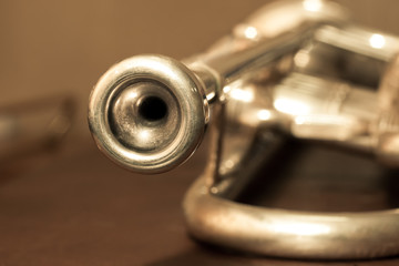 Fragment trumpet closeup