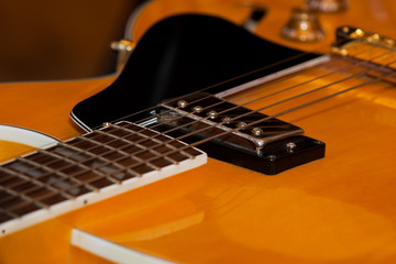 Fragment electric guitar closeup