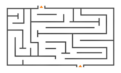 Maze Puzzle Strategy Direction Strategy Challenge Concept