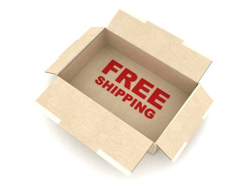 3D free shipping cardboard