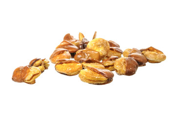 Fried faba bean isolated