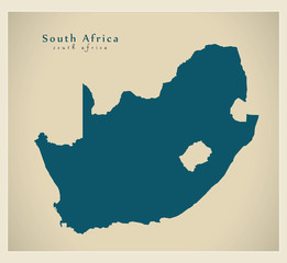 Modern Map - South Africa ZA
