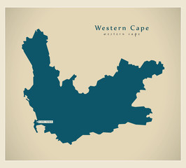 Modern Map - Western Cape ZA