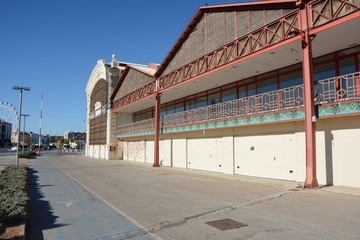 Harbour warehouses, Valencia, Spain