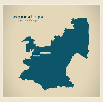 Modern Map - Mpumalanga ZA