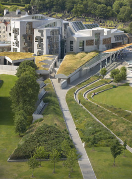 Edinburgh city view with Parliament. Scotland. UK