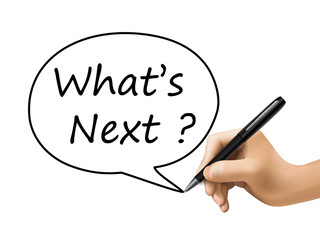what is next words written by 3d hand