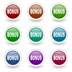 bonus web icons vector set