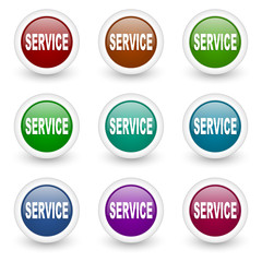 service web icons vector set