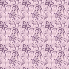 Flower lacy seamless background