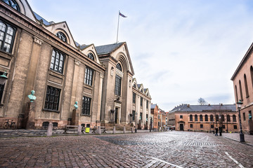 Obraz premium Square in Old Town in Copenhagen, Denmark