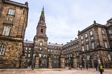 Fototapeta premium Christianborg palace in Copenhagen, Denmark