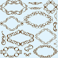 Scrolling victorian set