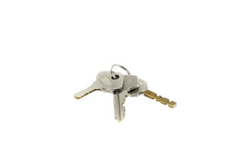 keys on a white background
