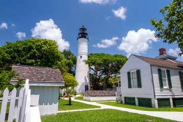 The Key West Lighthouse - obrazy, fototapety, plakaty