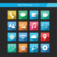 Basic Phone App Icon Set