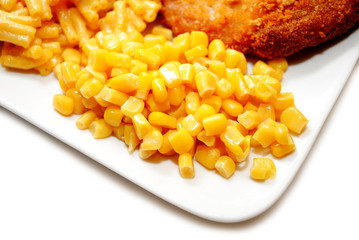 Yellow Corn Served as a Side Dish