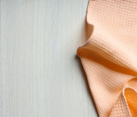 Napkin on wooden table