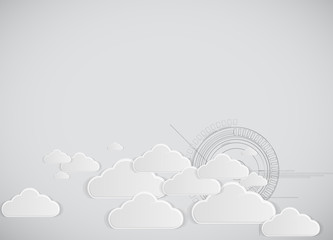 Integration technology with nature, sky. Best ideas for Business