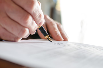 Signing of a contract