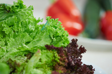 vegetables on a plate