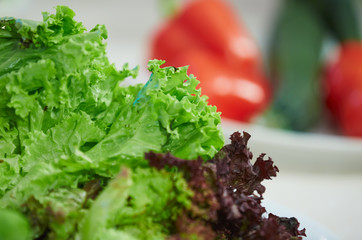 vegetables on a plate