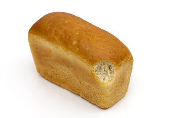 bread on the white background