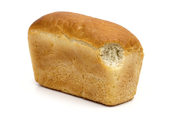 bread on the white background