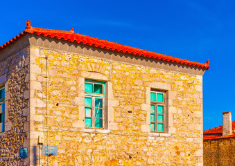 old house in Peleta village in southern Greece