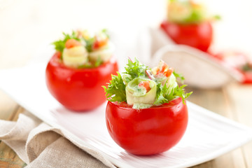 Stuffed tomatoes.
