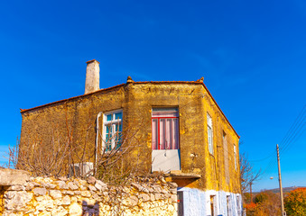 old house in Peleta village in southern Greece