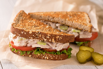 Chunky Tuna Salad Sandwich