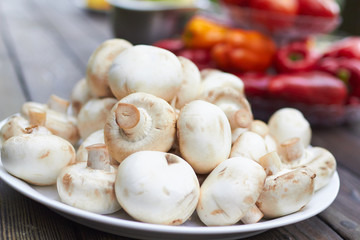 fresh mushrooms