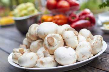 fresh mushrooms