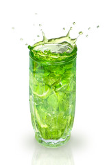 refreshing cocktail with mint and lime