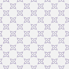 Naklejka premium Purple and White Flower Repeat Pattern Background
