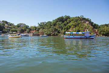Arriv&eacute;e par la mer &agrave; Morro de Sao Paulo