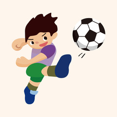 Sport soccer player theme elements vector,eps
