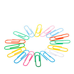 multicolored paper clips