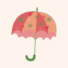 Umbrella theme elemets vector,eps