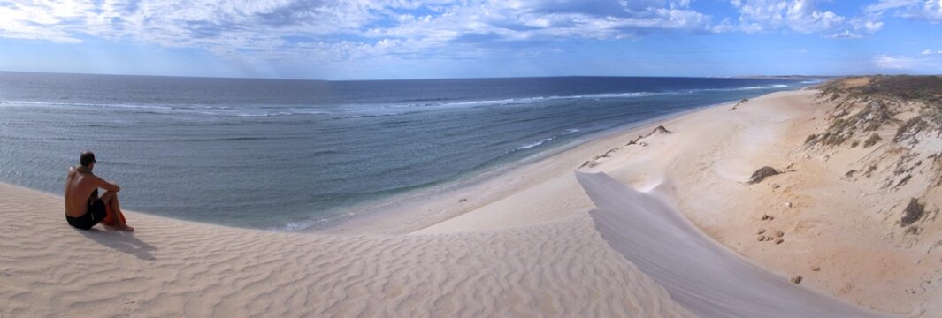 dunes at Gnaraloo Station, West Australia - Panorama