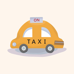 transportation taxi theme elements vector,eps