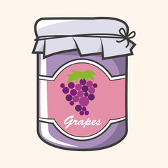 grape jam theme elements vector,eps