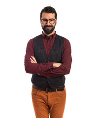 Obraz premium Man with his arms crossed