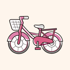 transportation bike theme elements vector,eps