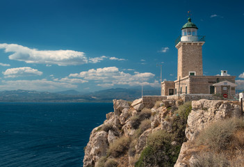 Fototapeta na wymiar Leuchtturm Kap Melagavi
